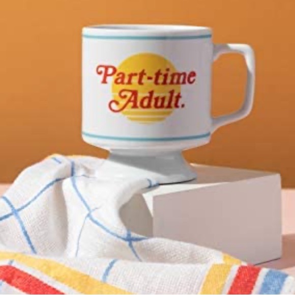 NIB Part-time Adult Ceramic Mug from Brass Monkey - Stackable - Picture 5 of 9